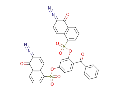 2,4-bis(6-diazo-5,6-dihydro-5-oxo-1-naphthalenesulfonyloxy)benzophenone